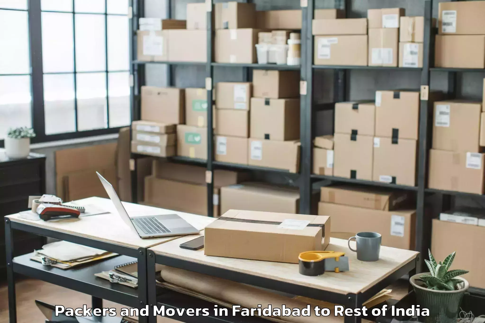 Affordable Faridabad to Yangte Packers And Movers